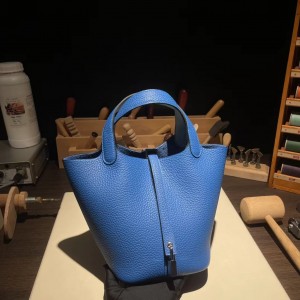  피코탄 Picotin lock 18  (토고) 水妖蓝内拼微风蓝 银扣