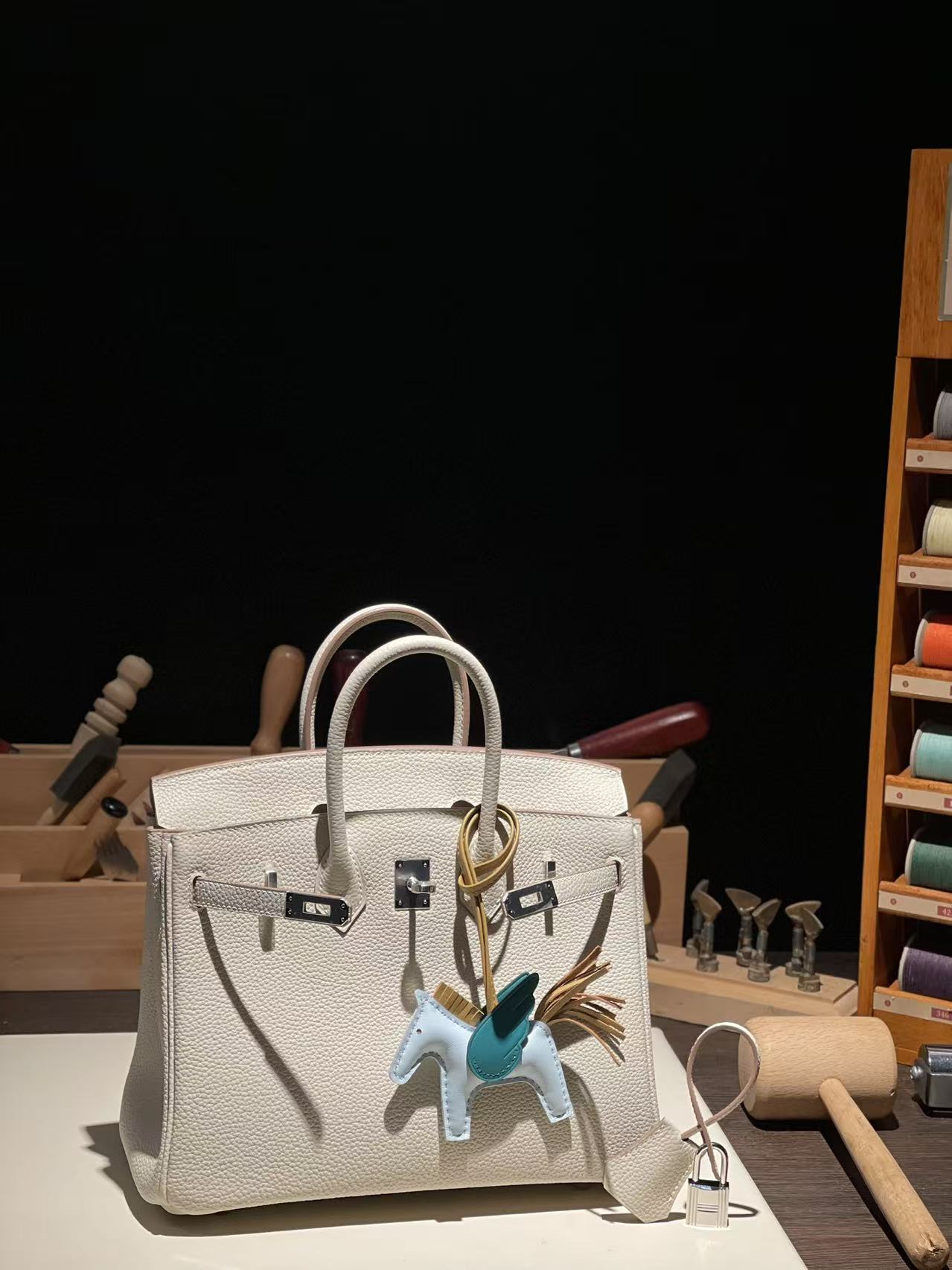 버킨 Birkin 25 (토고) 奶昔白银扣