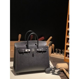 버킨 Birkin 25 앱송 (国epsom) 黑色白线