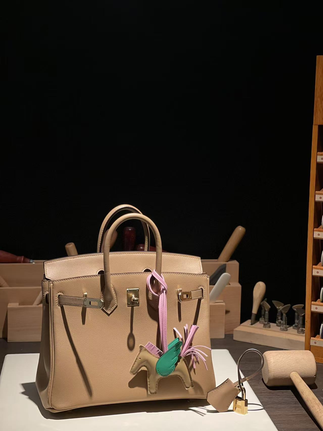  버킨 Birkin 25 스위프트 (国swift) 奶茶色