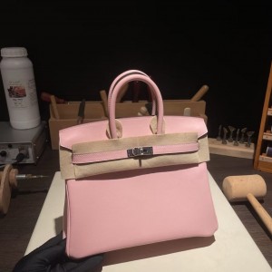 버킨 Birkin 25 스위프트 (国swift) 樱花粉银扣