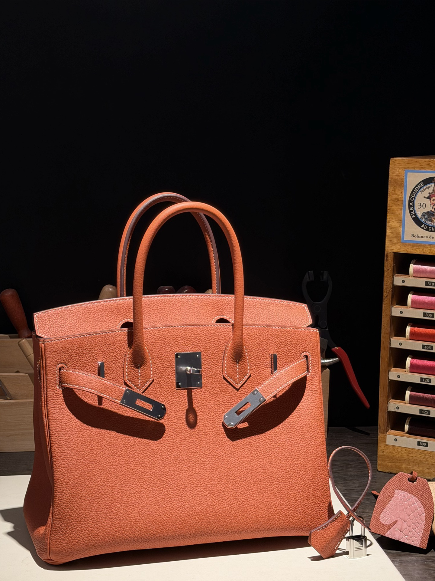 버킨 Birkin 30 (토고)  红土色