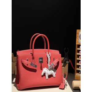 버킨 Birkin 30 (토고) 三文鱼红