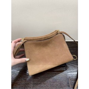 알라이아 AL Click 라지 (클립형/누벅) 베이지 竖版丝绒棕