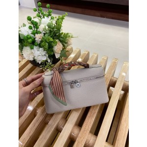 로로피아나 Loro Piana 19 보나도 牛皮浅石灰银扣