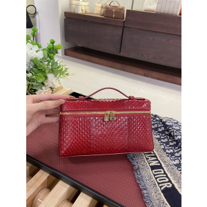 로로피아나 Loro Piana 19 뱀가죽 버건디 蛇皮宝石红