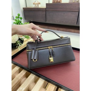 로로피아나 Loro Piana 23 새들가죽 平纹巧克力色