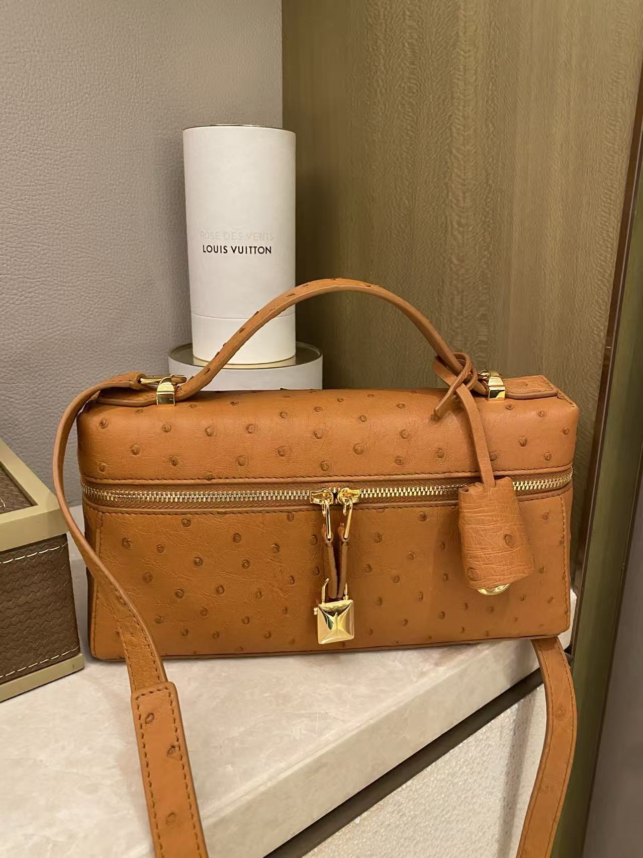 로로피아나 Loro Piana 23 타조가죽 鸵鸟皮干邑色