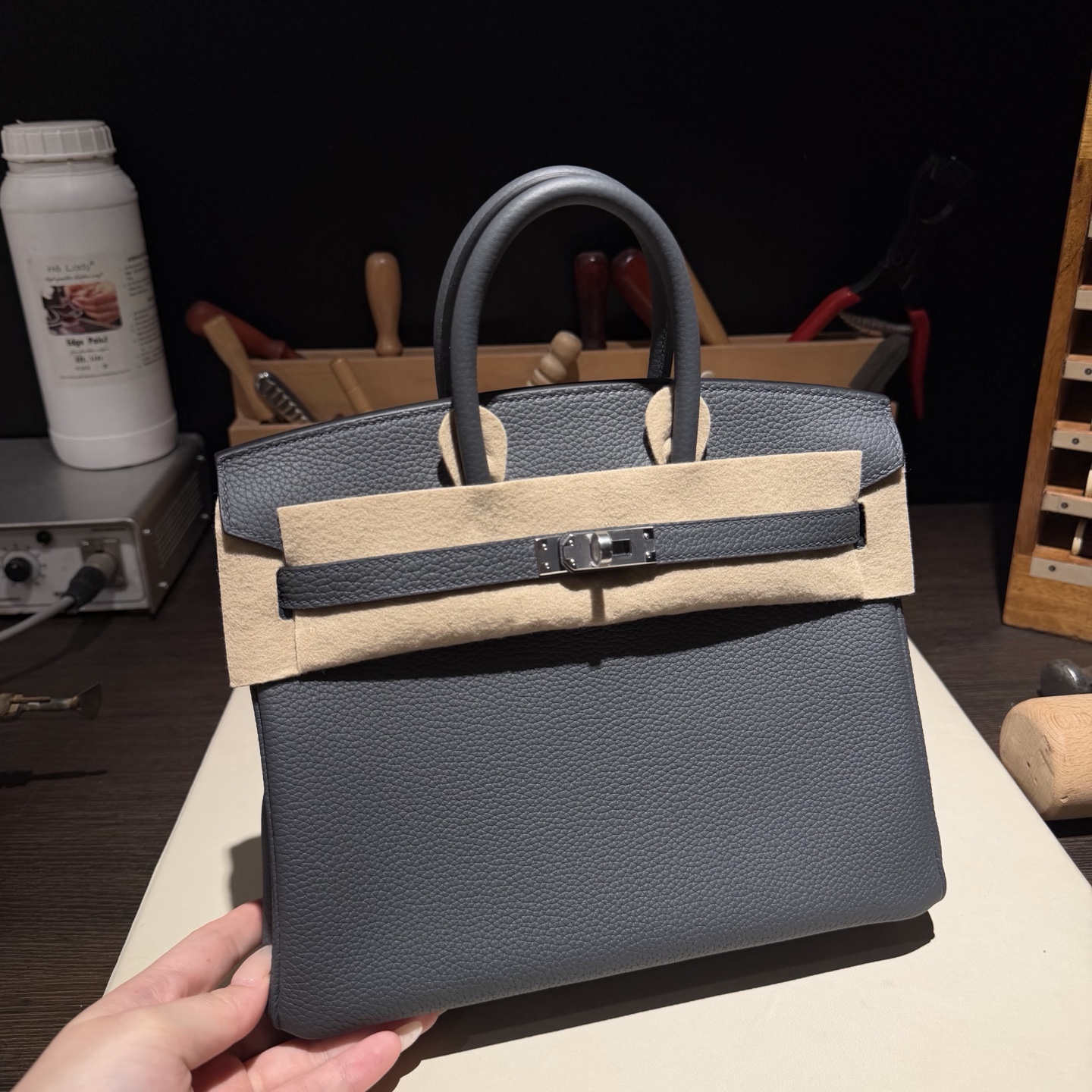 Birkin 25 (토고)石板灰银扣