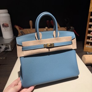 Birkin 25 (토고)牛仔蓝金扣
