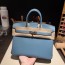 Birkin 25 (토고)牛仔蓝银扣