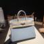 Birkin 25 (토고)亚麻蓝银扣