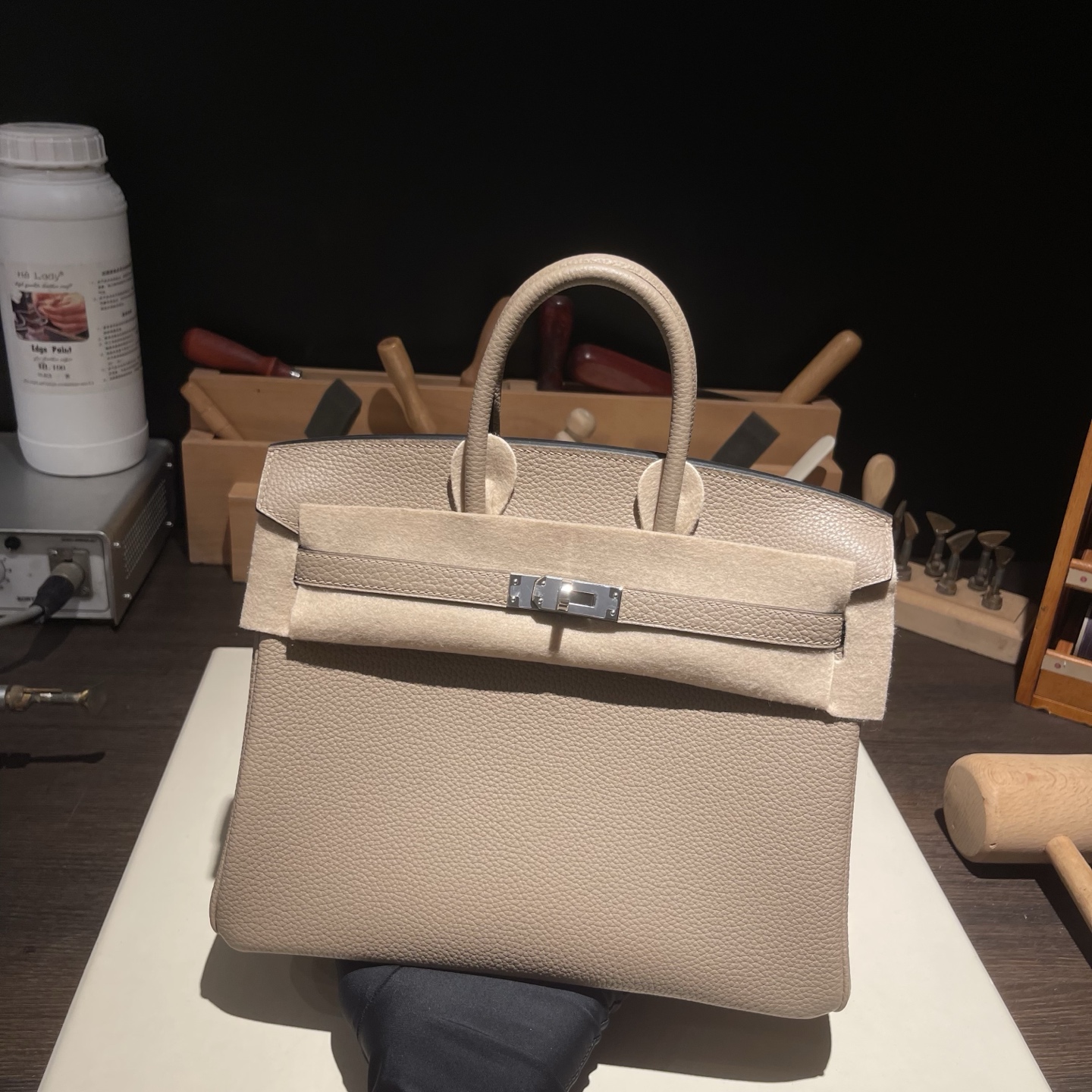 Birkin 25 (토고)斑鸠灰银扣