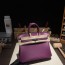 버킨 Birkin 25 스위프트 (swift) 海葵紫银扣