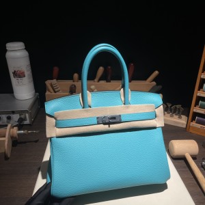 Birkin 30 (토고) 马卡龙蓝银扣