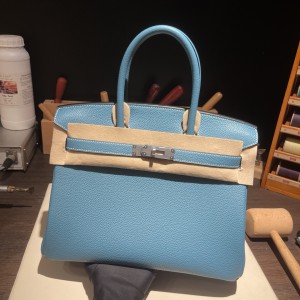 Birkin 30 (토고) 牛仔蓝银扣