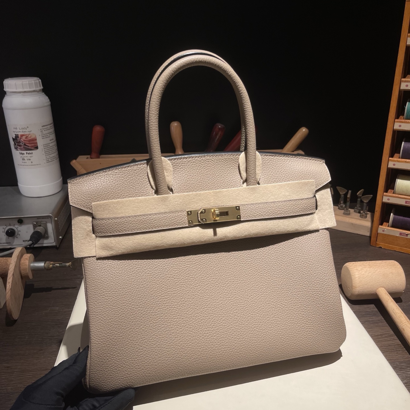 Birkin 30 (토고) 斑鸠灰金扣