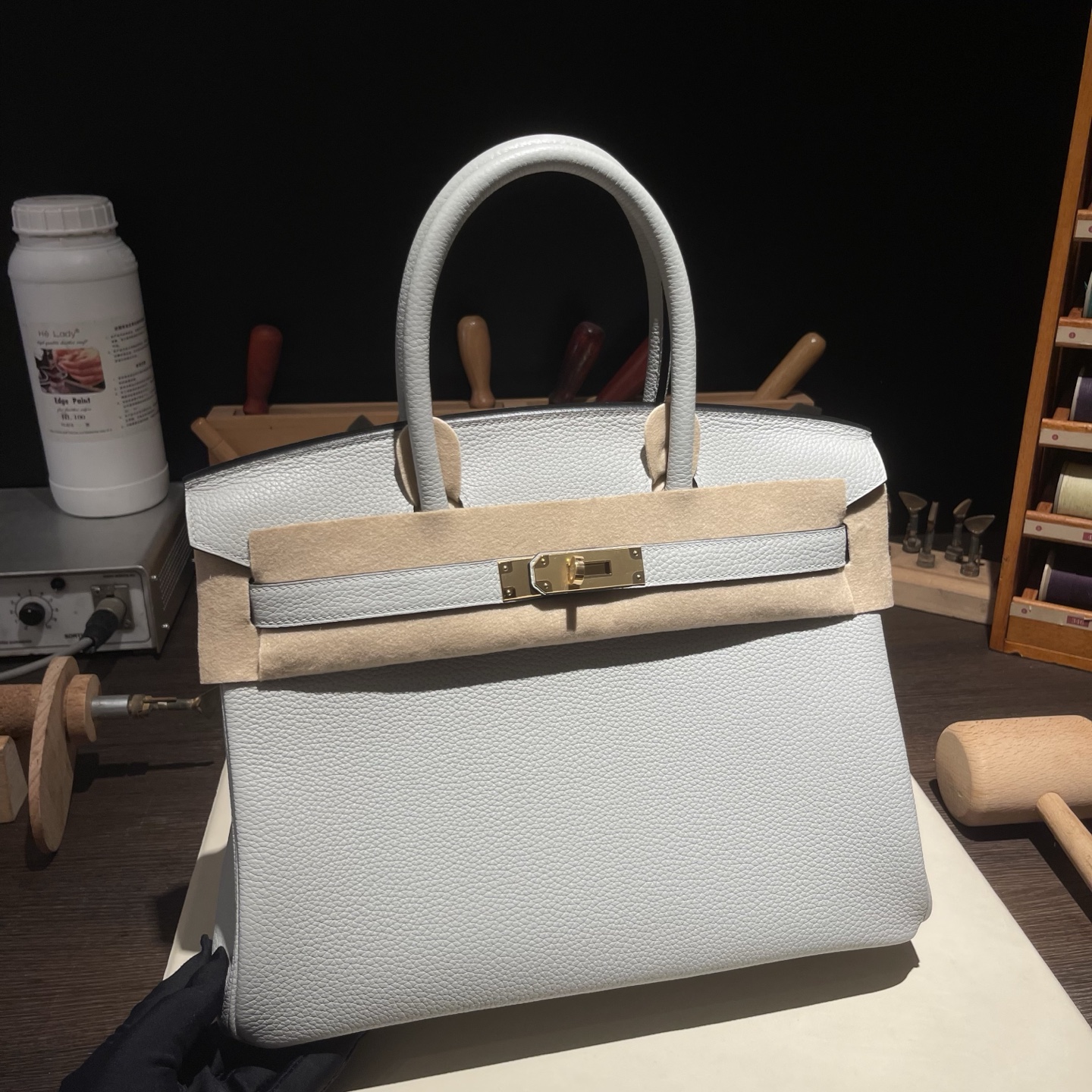Birkin 30 (토고) 圣杯蓝金扣