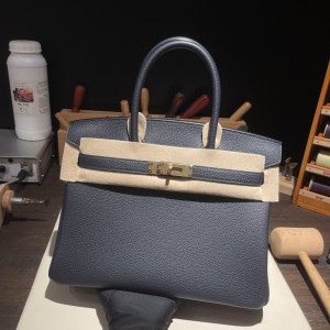 Birkin 30 (토고) 午夜蓝金扣