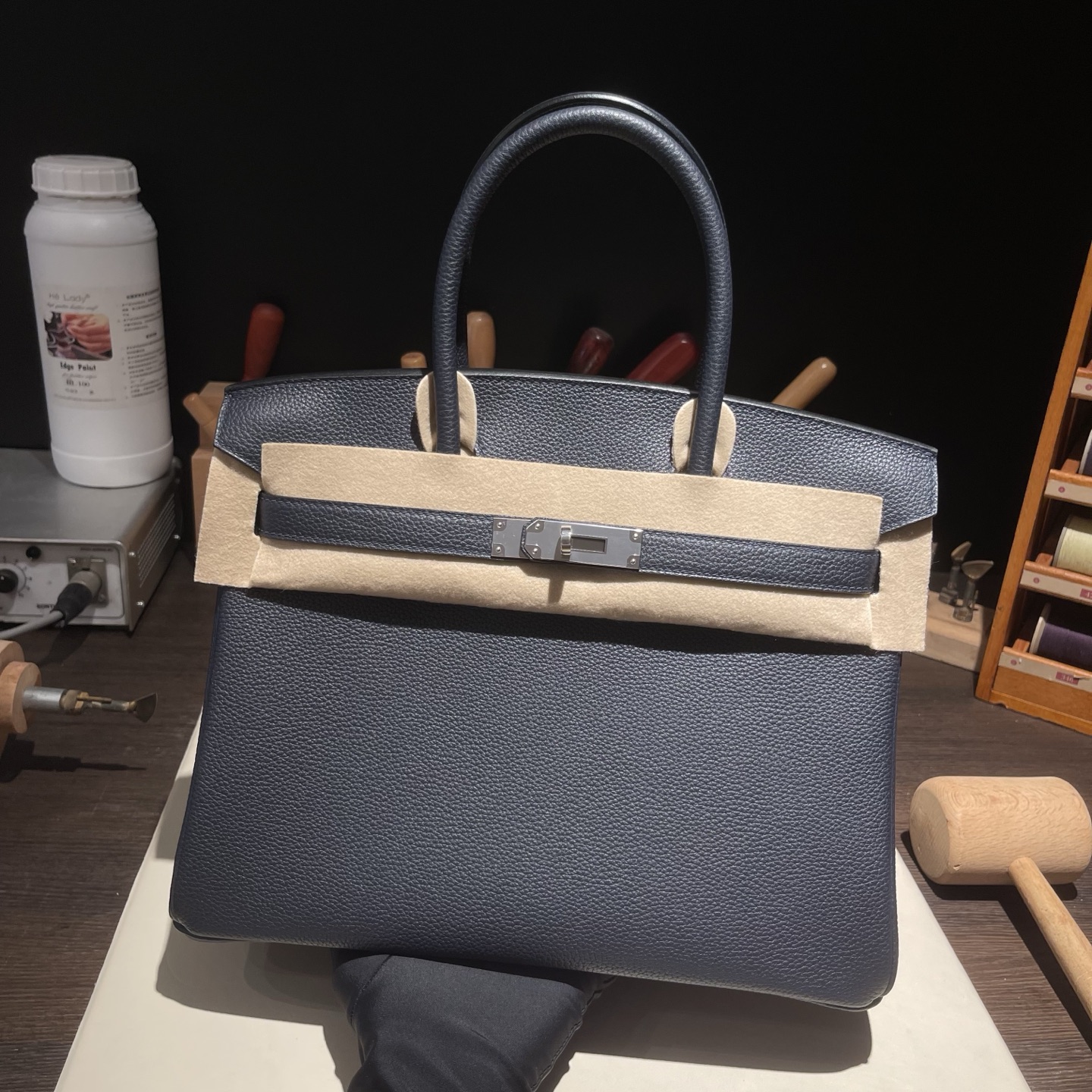 Birkin 30 (토고) 午夜蓝银扣