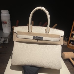 Birkin 30 (토고) 奶油白银扣