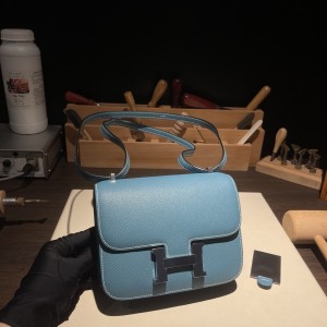 Constance mini(Epson) 18牛仔蓝银扣